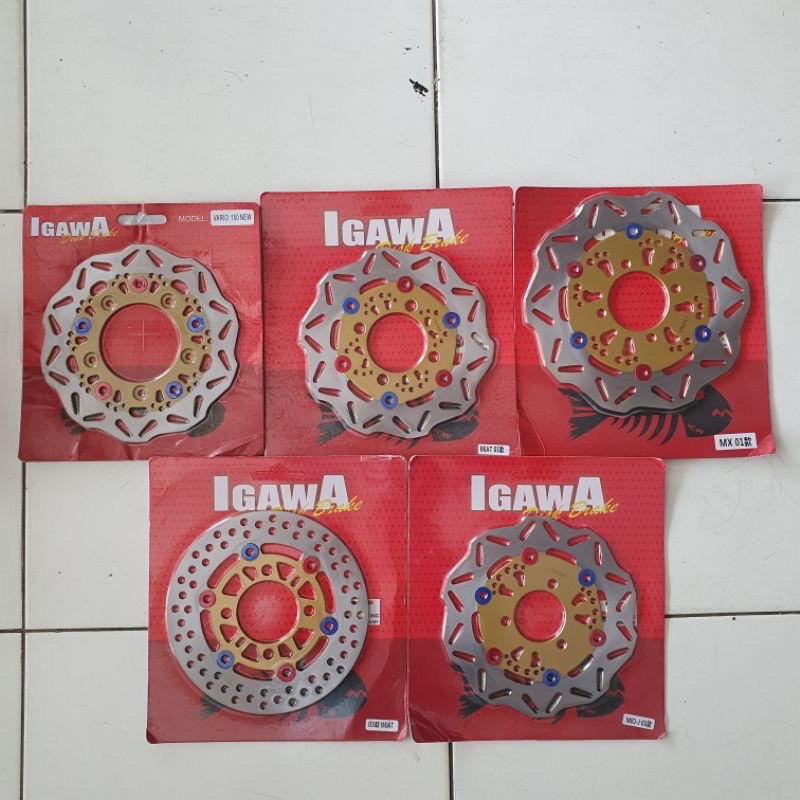 DISC CAKRAM MOTOR / PIRINGAN CAKRAM IGAWA STANDAR MIO, MIO J, BEAT, VARIO 125/150 NEW LED, JUP MX DLL