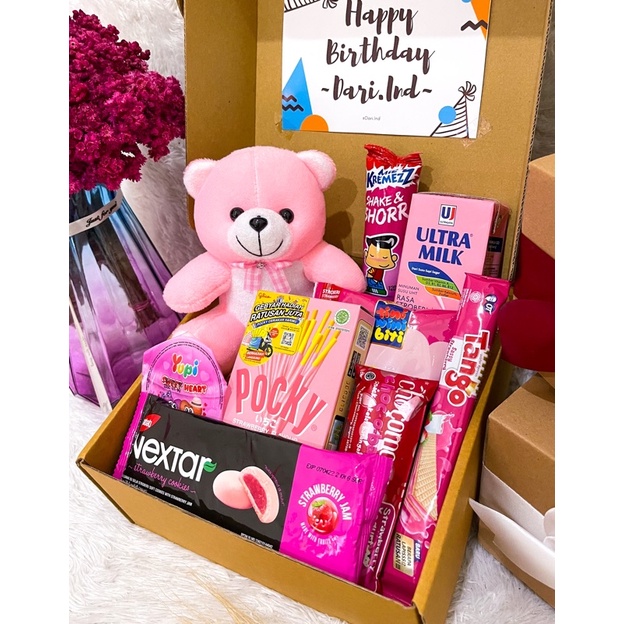 SNACK BOX Kado Ulang Tahun / Gift Birthday / Hampers Snack Murah / Buket Snack / Buket Jajan / Hadiah Ulang Tahun / Hadiah Valentine / Kado Valentine / Kado Anniversary / Hadiah Anniversary / Hadiah Birthday / Hampers Cewek Cowok / Kado Natal