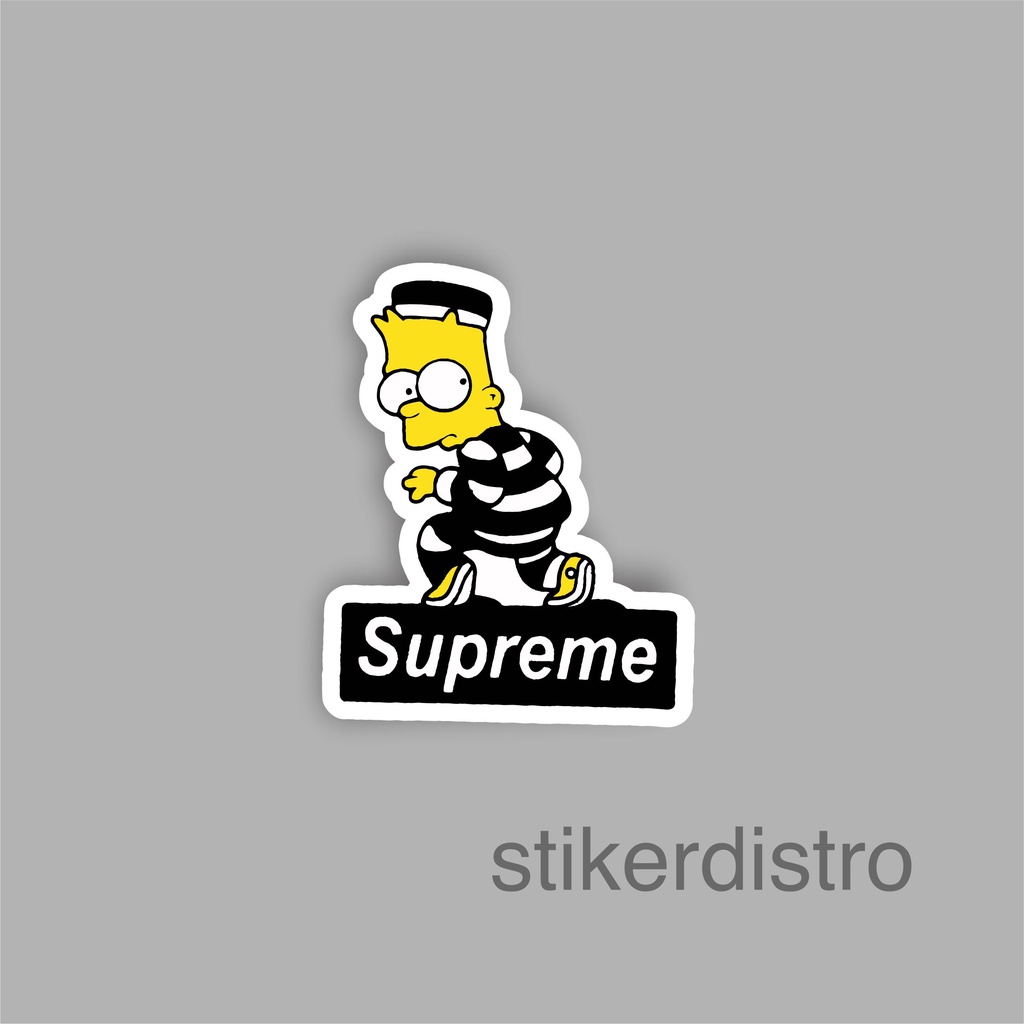 

Stiker Sticker Supreme SIMPSONS Black Case Phone Logo Brand Skate Surf Band Aesthetic Termurah Pop Art Clothing Basic Tumblr Laptop HP Casing Striping Tempel Label Merk Dinding Graftac Vinyl High Quality decal