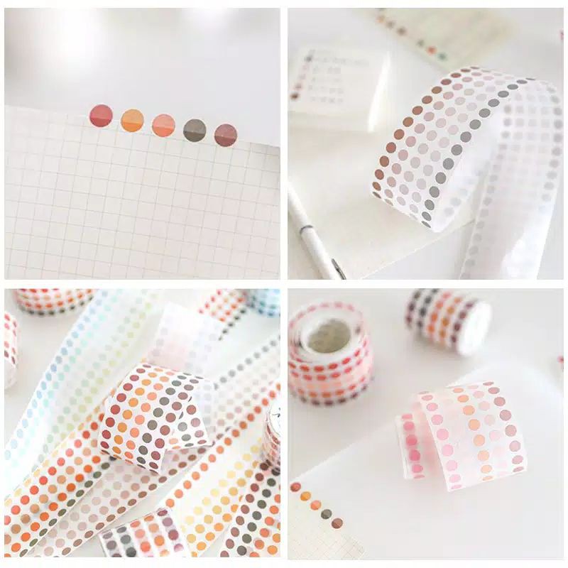 

Sticker Dot Round Sticker Stiker Morandi Untuk Jurnal dan Planner