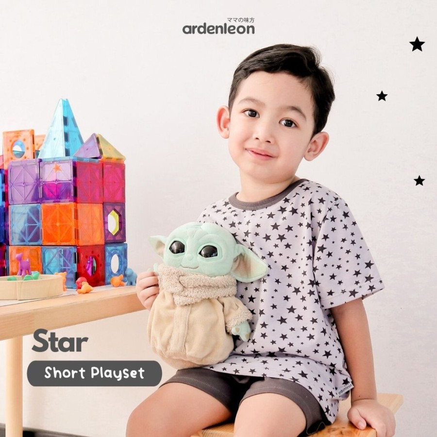 Makassar ! Unisex Short Playset ARDENLEON  ( Astronot, Owl, Star )