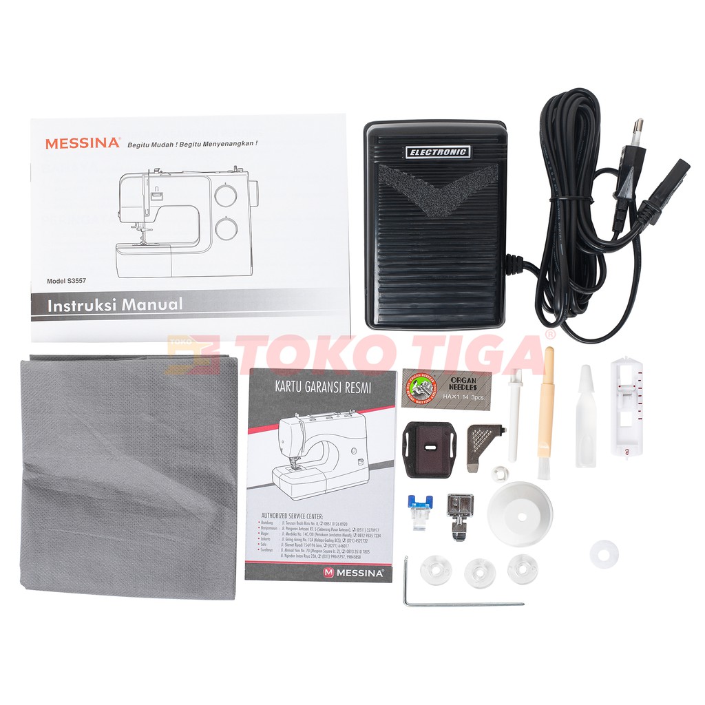 Mesin Jahit MESSINA S3557 / S-3557 Sydney Multifungsi Portable