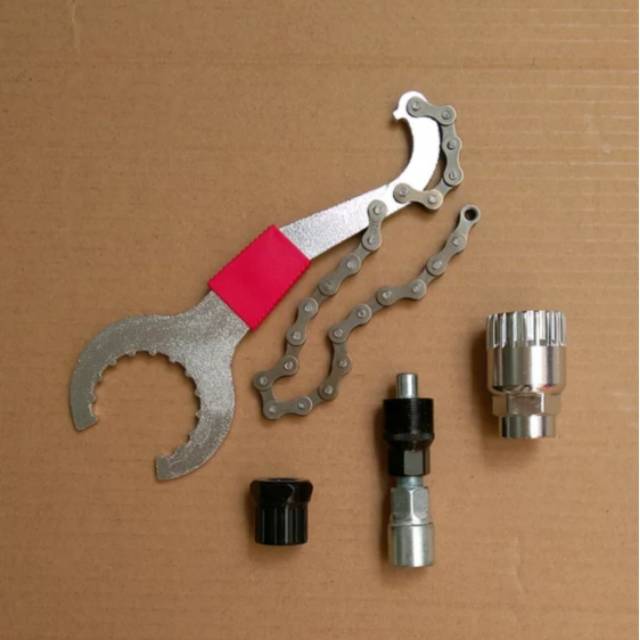 Kunci Sprocket Crank Set 5 in 1 Lengkap Reparasi Sepeda