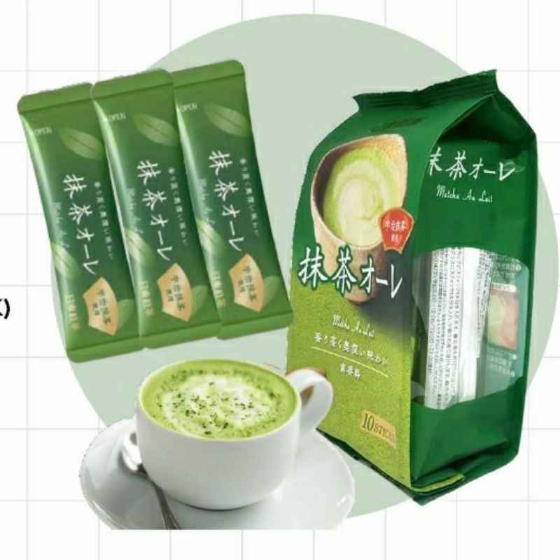 

Nitto Matcha au Lait Drink (Matcha Latte) 120g [10 Sachet] Japan Drink Matcha Latte