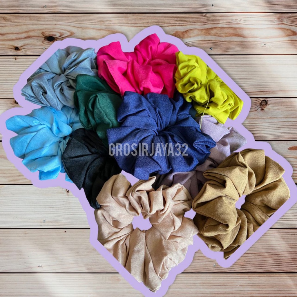 SCRUNCI, CEMOL RAMBUT , IKAT RAMBUT Scrunchie hijab, cemol jilbab, volume kerudung