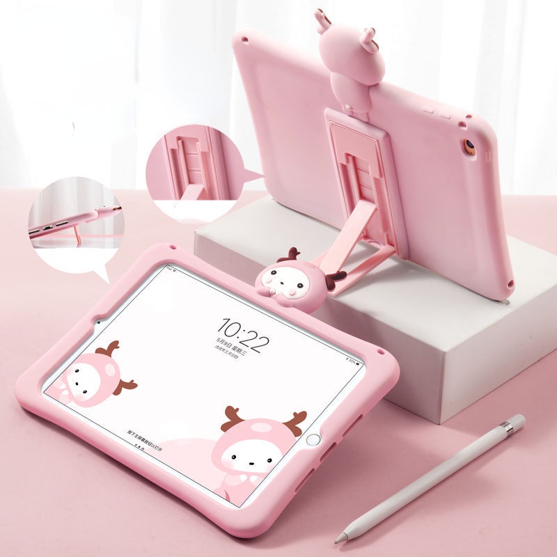 Casing Soft Case Silikon Motif Kartun Untuk Apple Ipad Air 123 / mini6