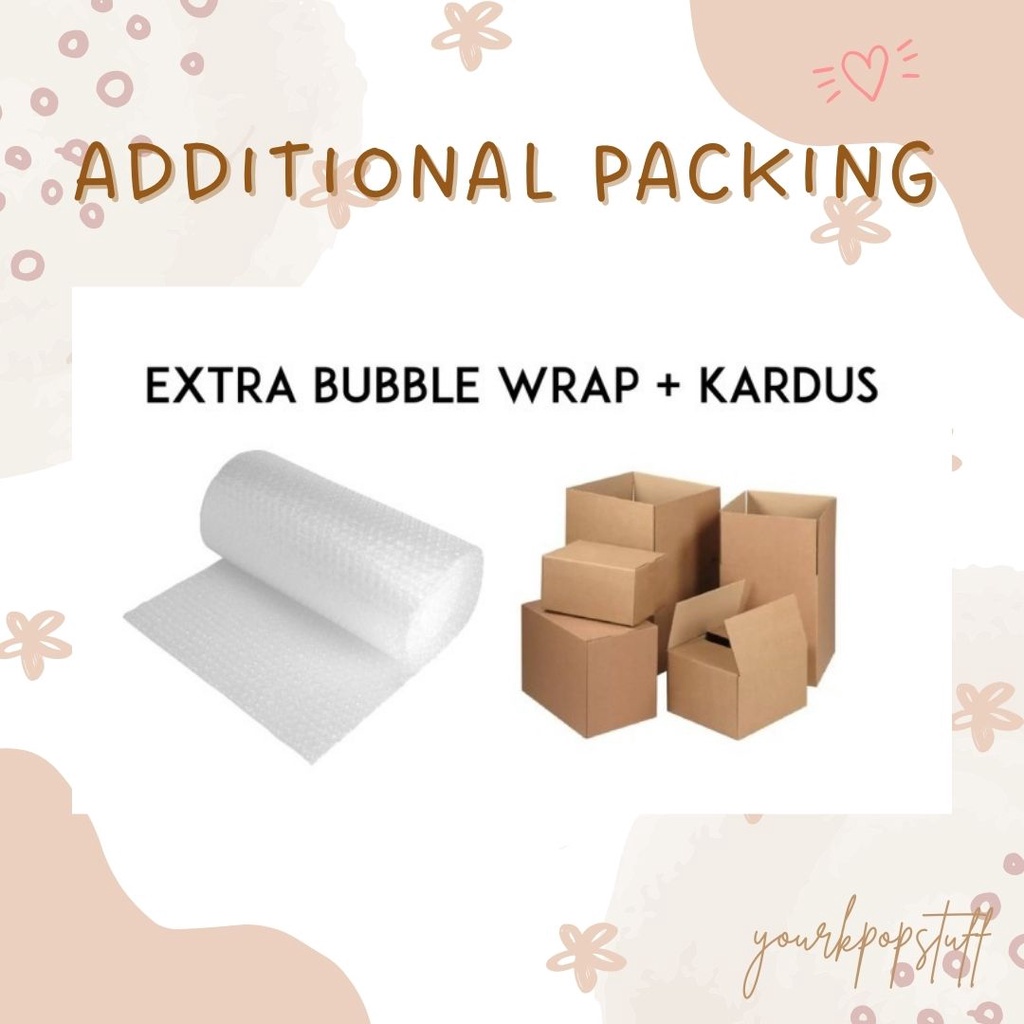 

[ADDITIONAL] TAMBAHAN PACKING BBW/KARDUS/KERTAS KADO