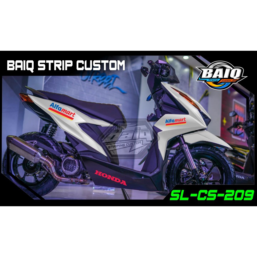 STRIPING STICKER NEW BEAT ALFAMART/STICKER BEAT LOGO ALFAMART
