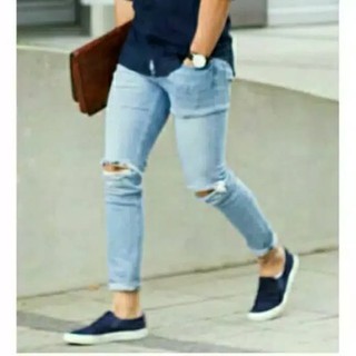 HC36 Terpopuler Celana  Levis  Pria  Jeans Pencil  Blue Garmen 