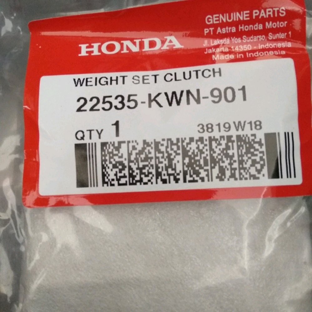 Kampas ganda kopling vario 125 KWN  asli honda ori AHM