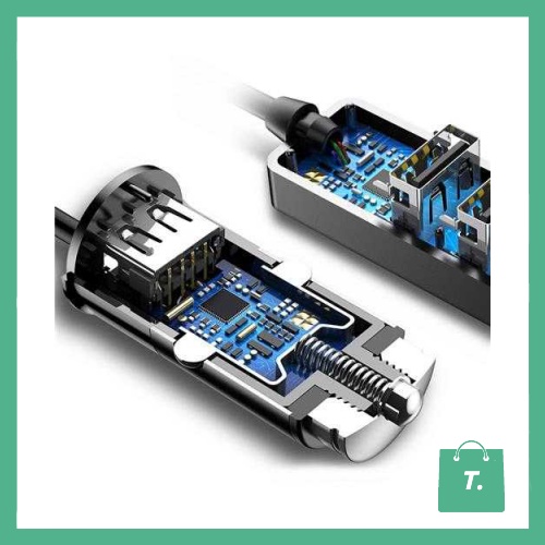 BASEUS CHARGER MOBIL 5,5A - 3PORT - CCTON01 - TGII124T8