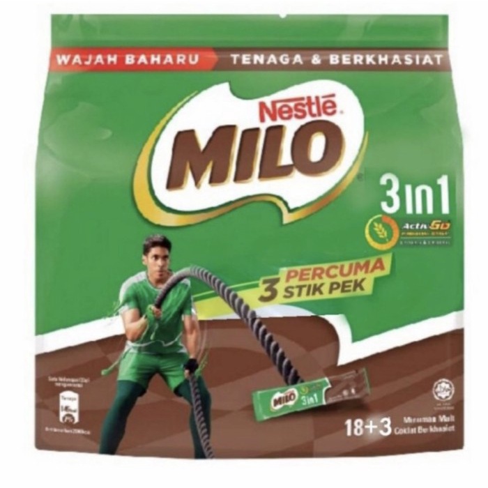 

(BISA COD) Milo Malaysia isi 18+3 sachet - isi 18