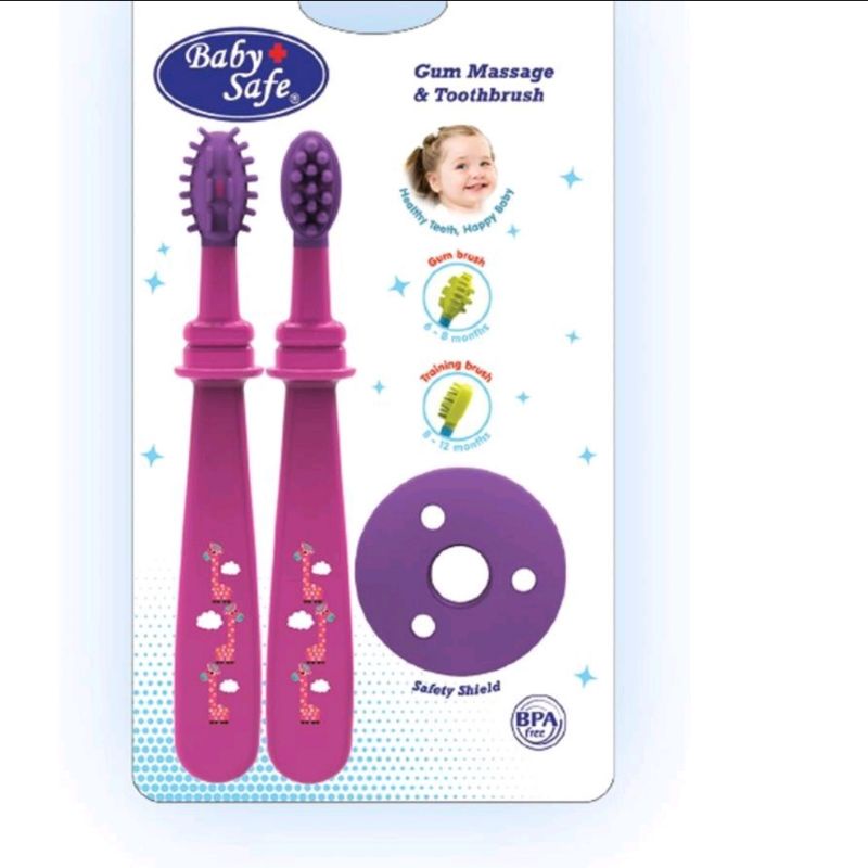 Babysafe  gum gum tootbrush TB003 /sikat gigi bayi