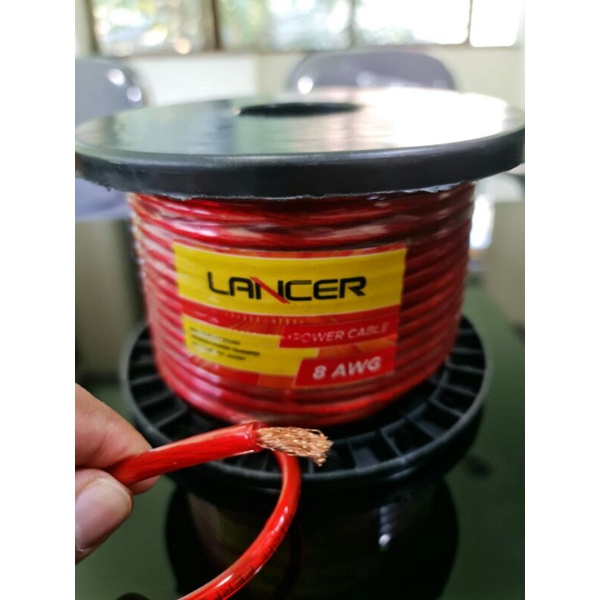 KABEL STRUM GROUND UNTUK AUDIO MOBIL UKURAN 8 AWG PER ROLL MERK LANCER
