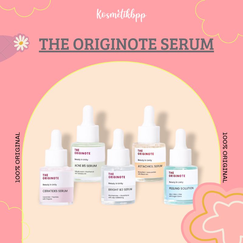 The Originote Astachiol Serum / The Originote Bright B3 Serum / The Originote Acne B5 Serum /The Ori