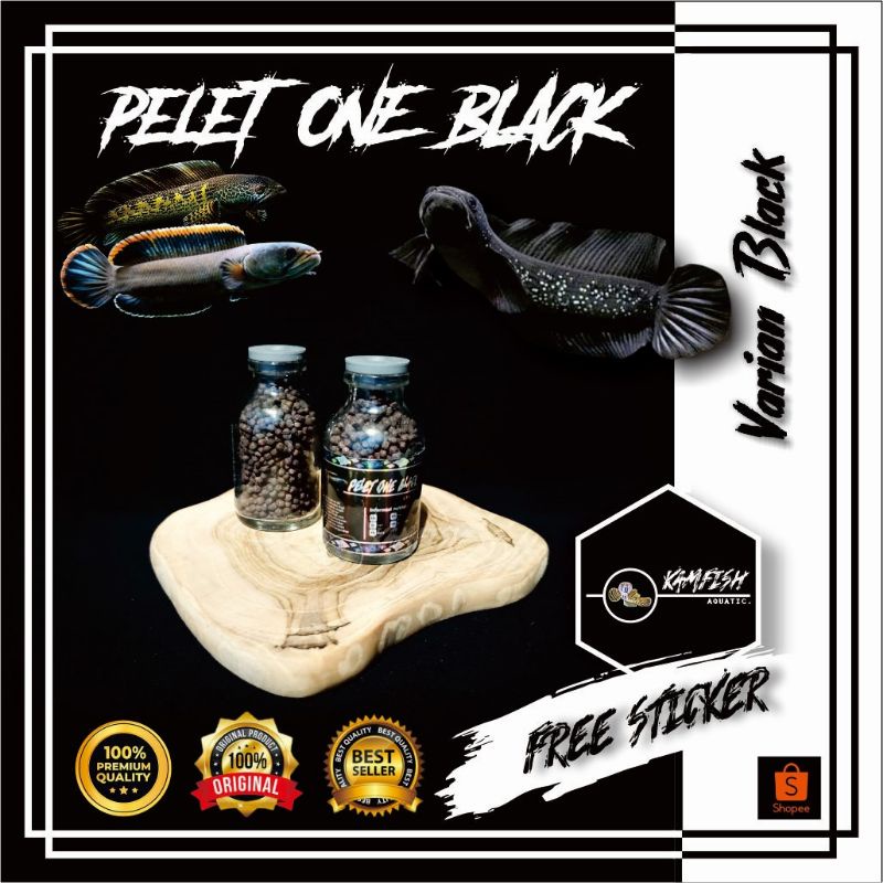 PELET HITAM CHANA LIMBATA / PAKAN IKAN CHANNA ASIATICA