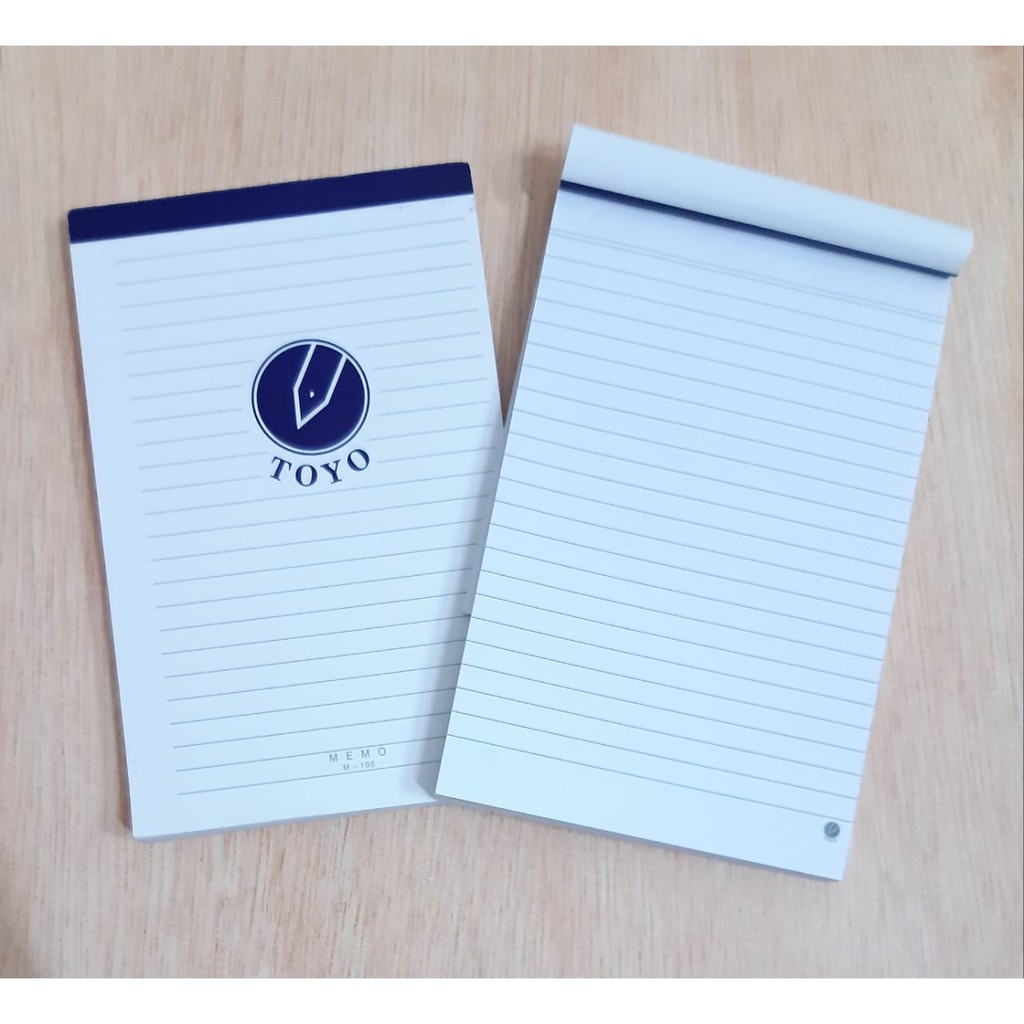 

BLOK NOTE MEMO GARIS M-105 A6 ISI 78 LEMBAR TOYO NOTEPAD BLOCK NOTES POCKET