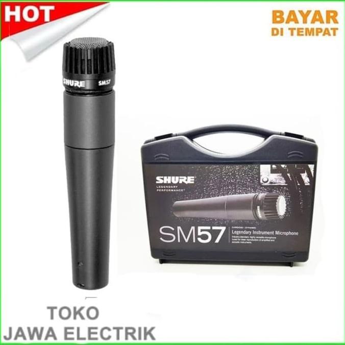 Michrophone SHURE Kabel SM57 Best MIC VOcal (free HOLDER) Star Seller