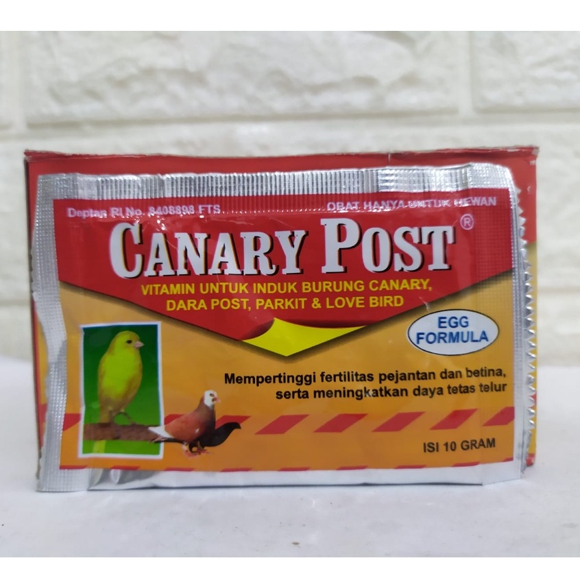 Canary Post vitamin untuk meningkatkan produksi telur induk burung kenari dara post parkit & love bi