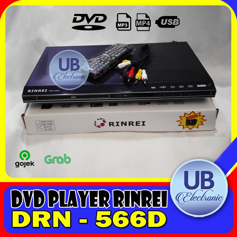 DVD PLAYER RINREI BESI DRN-566D Black Optik Samsung ORIGINAL