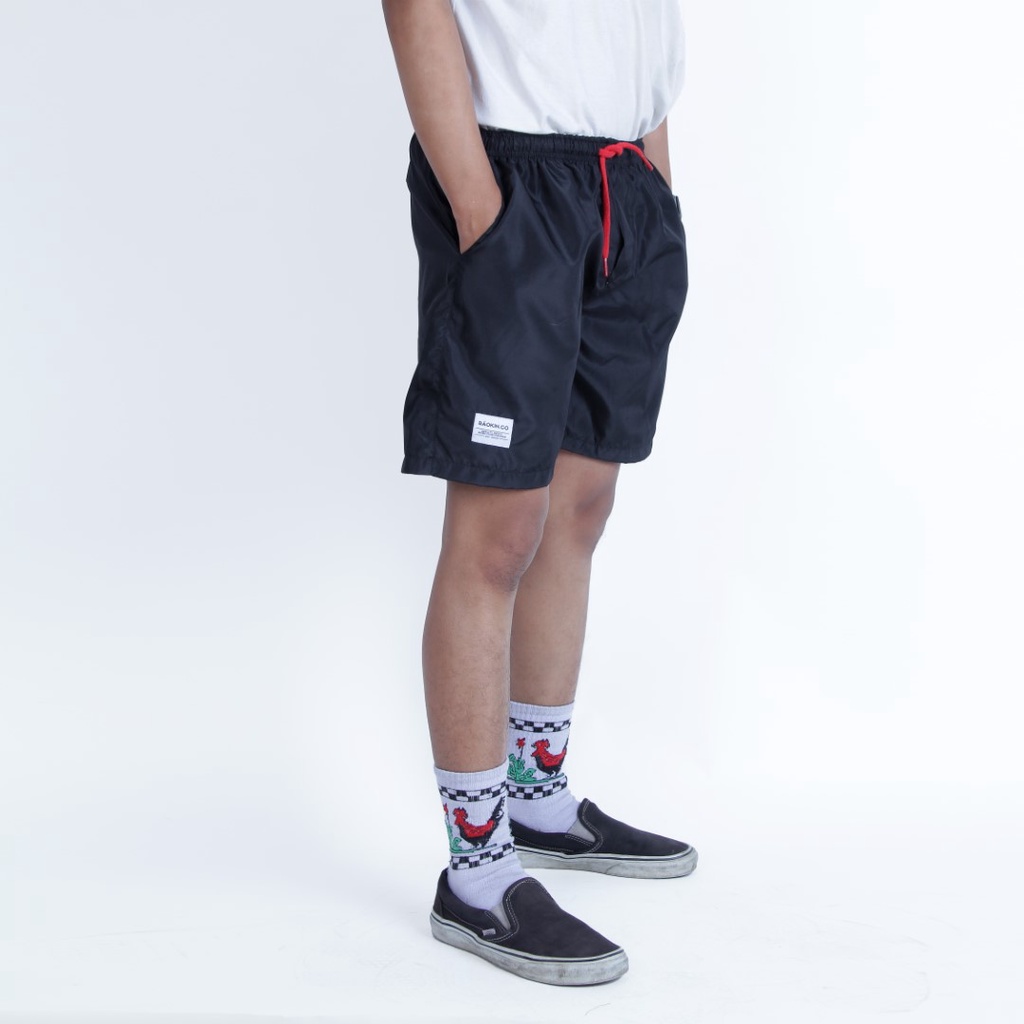 Raokin Celana Pendek Pria Boardshort Distro Black