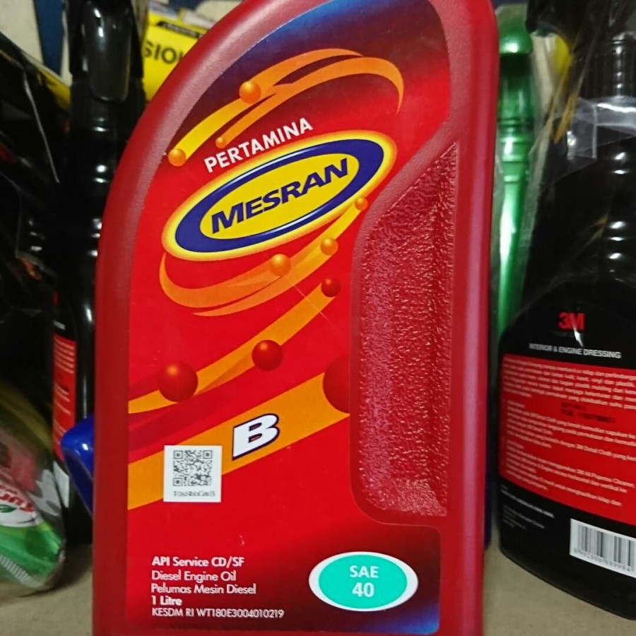 Oli Pertamina Mesran B SAE 40 1 Liter Mobil Mesin Diesel API CD/SF