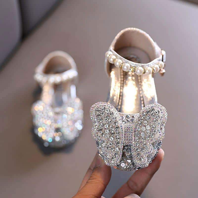 Sepatu Sandal Pesta Anak Perempuan Sparkle Butterfly