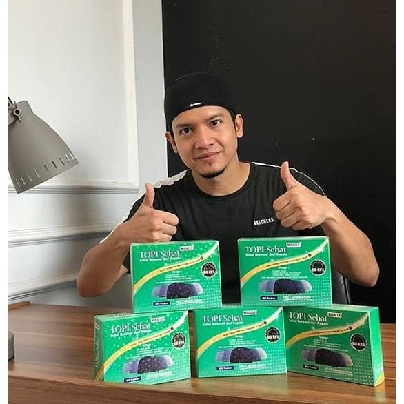Topi Sehat Peci Miracle Ion dan Infrared | Peci Putih Sehat Peci hitam Sehat