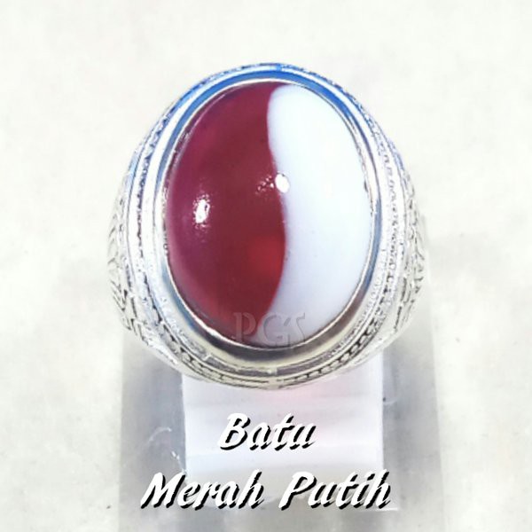 CINCIN BATU AKIK MERAH PUTIH SIAPA SAJA PASTI SUKA