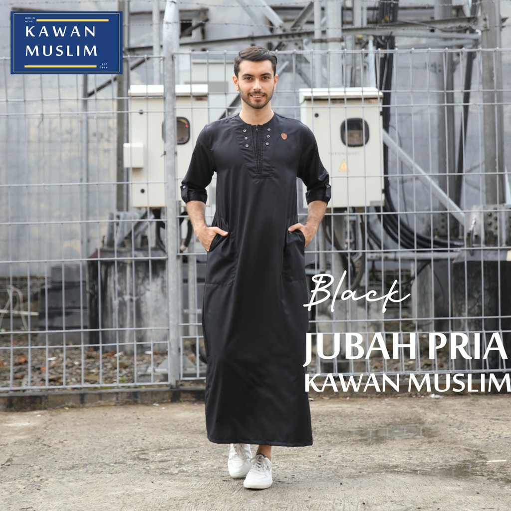 Jubah Gamis Pria Muslim Remaja Dewasa Kawan Muslim