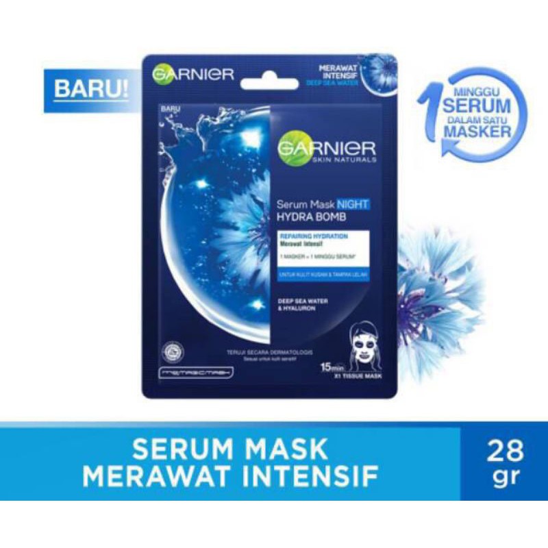 SERUM MASK NIGHT HYDRA BOMB masker wajah sekali pakai