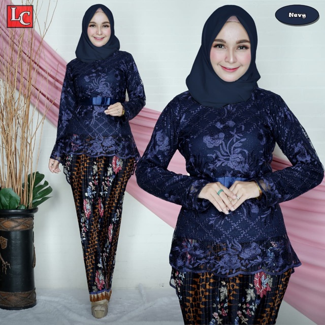 SETELAN KEBAYA AURORA TULLE PREMIUM 3D WARNA ORIGINAL// Setelan Kebaya Pesta Terbaru// Stelan Kebaya// Kebaya Aurora Bahan Tille Lembut