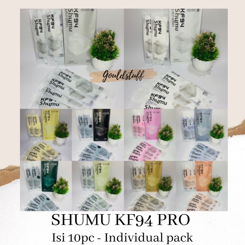 SHUMU KF94 INDIVIDUAL PACK / SHUMU KF94 PRO ISI 10PC SEGEL / SHUMU PRO / SHUMU INDIVIDUAL SEAL / MAS