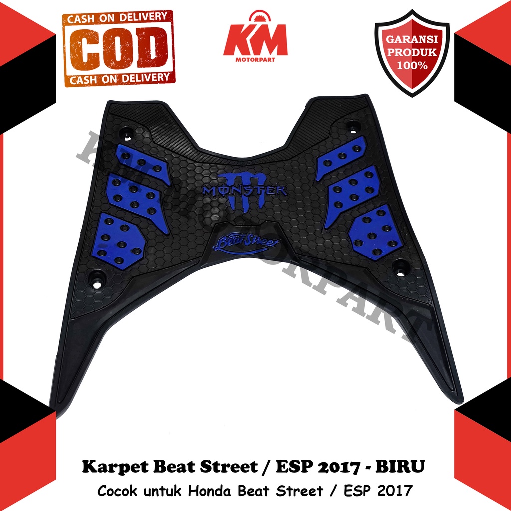 Karpet Beat Street ESP 2017 Keset Pijakan Kaki Honda Bordes Bahan Karet Tebal Variasi