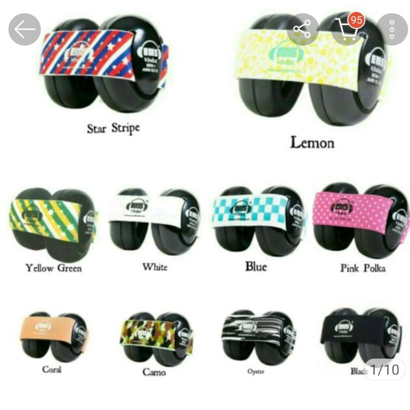 ems earmuff  /pengaman telinga bayi preloved