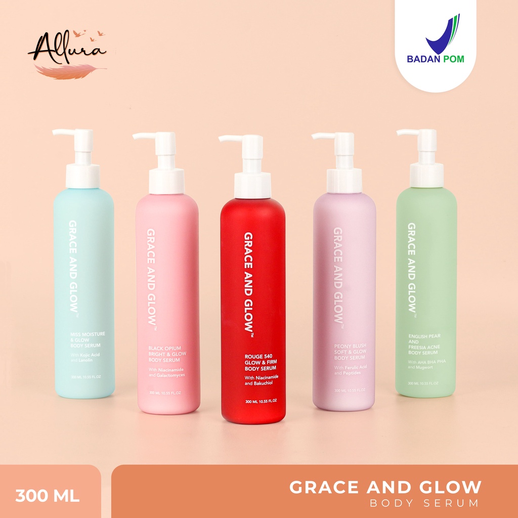 Jual Grace and Glow Body Serum Black Opium Miss Moisture Body Lotion