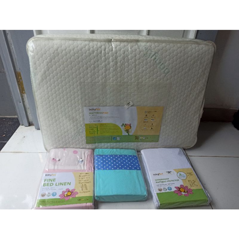 MATRAS BOX BAYI BABY BEE , MATRAS PROTECTOR BABY BEE, SPREI BABY BEE