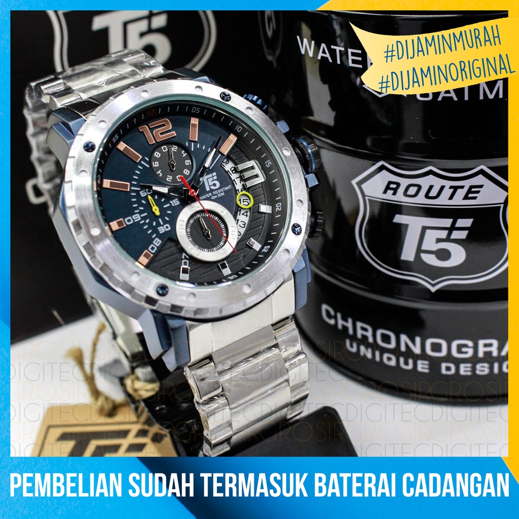 Jam Tangan T5 H 3746G Original Dan Anti Air Jam Tangan Pria