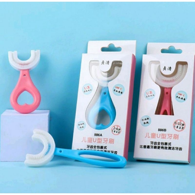 Sikat Gigi Anak Bahan Lembut Sikat Gigi U bentuk Huruf U Toothbrush