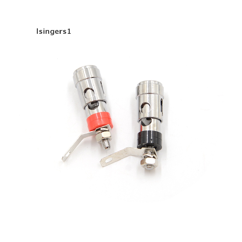 (lsingers1) 2pcs Terminal Binding Post Speaker Audio AMP Lapis Nikel