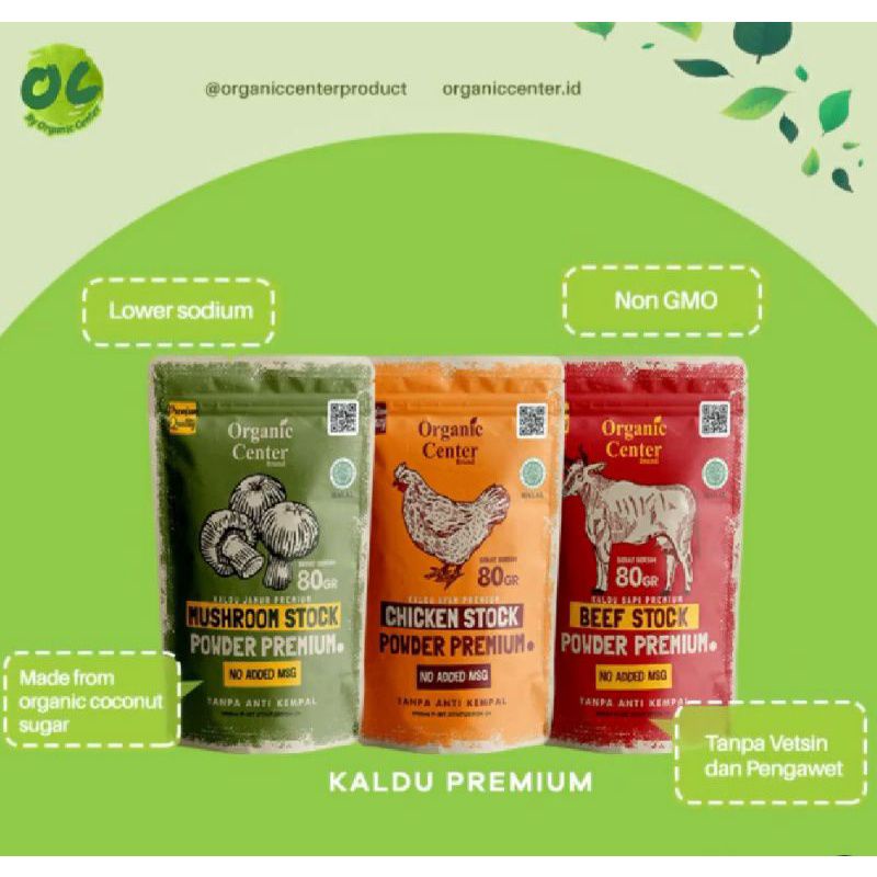 Organic Center Kaldu Regular / Premium