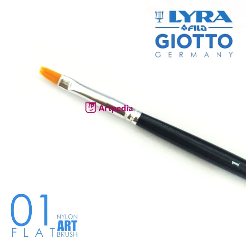 

Kuas Lyra Pipih 01 - Lyra Taklon Art Brush Flat No.01 - Kuas Lukis Lyra - Lyra Art Brush Flat No. 01