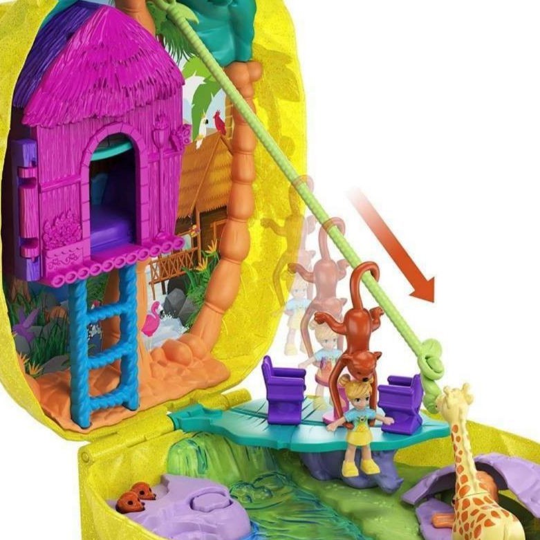 Mattel Polly Pocket Compact Tropicool Pineapple Forest Purse Limited Edition