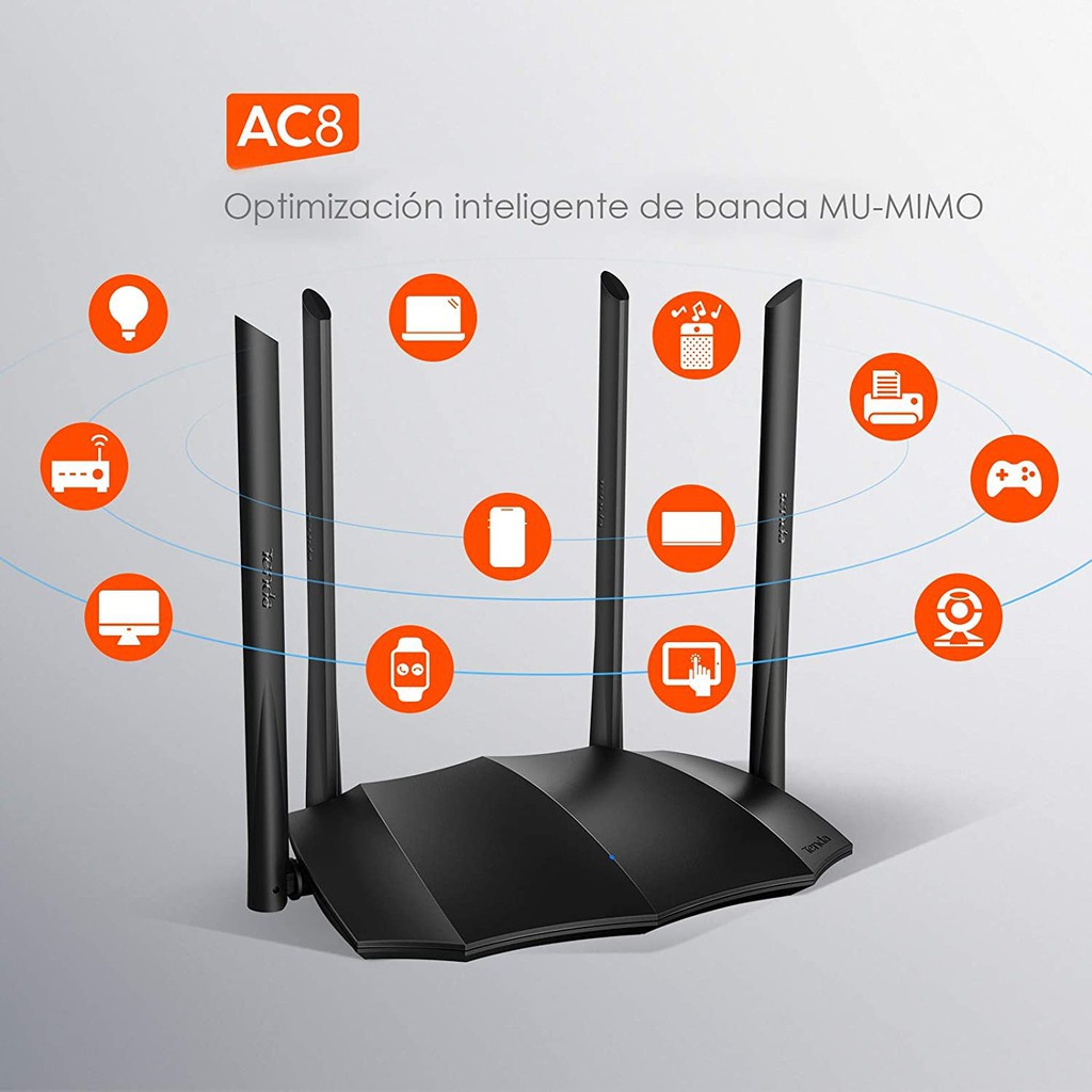 Router Tenda AC8 dual band WiFI Wireless Support IPV6 - ROUTER WIRELESS
