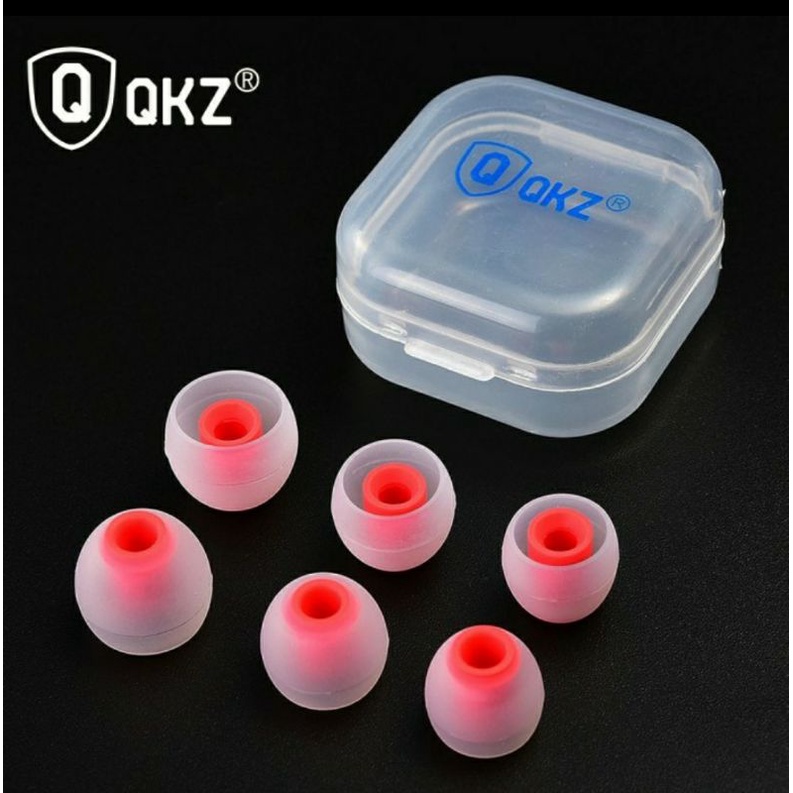 (harga sepasang) QKZ eartips size S M L untuk headset qkz ak6 vk4 ak9 ck5 kz zsn pro kz zs3 blon bl03 kz edx pro-2