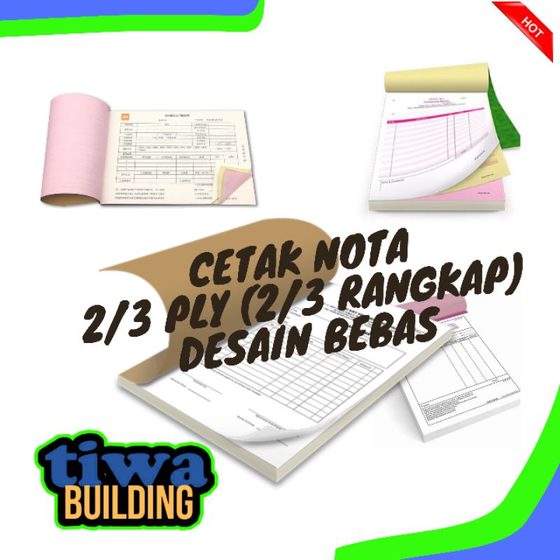 

CUSTOM NOTA OLSHOP/JUALAN 2/3 PLY (RANGKAP) BERBAGAI UKURAN | TOP BOTTOM/TOP MID BOTTOM