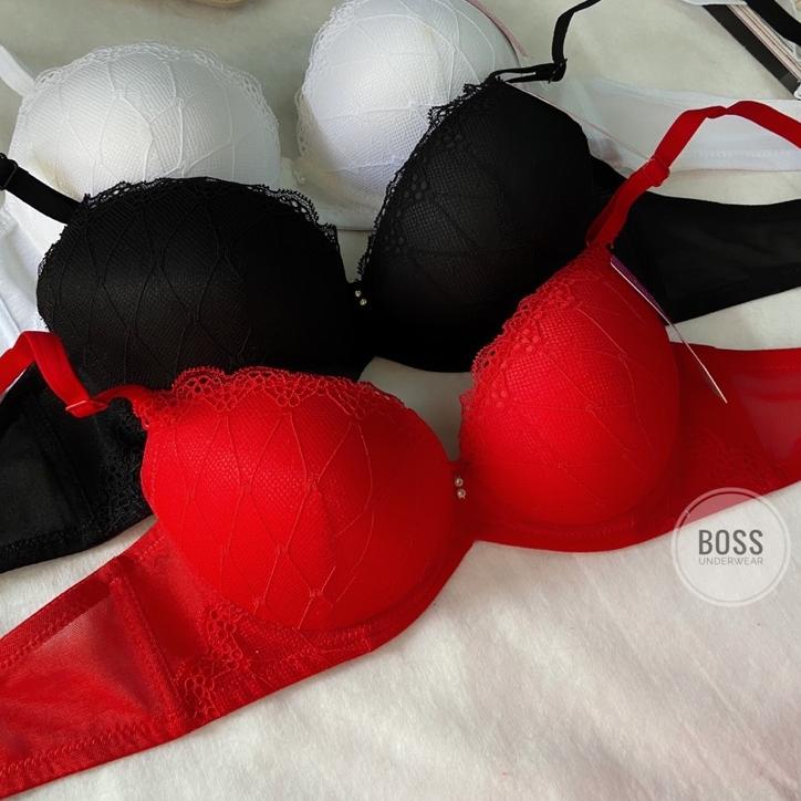 Enduo Brands La Lacey Bra Busa Lace Push Up Lembut Halus Kawat Nyaman –