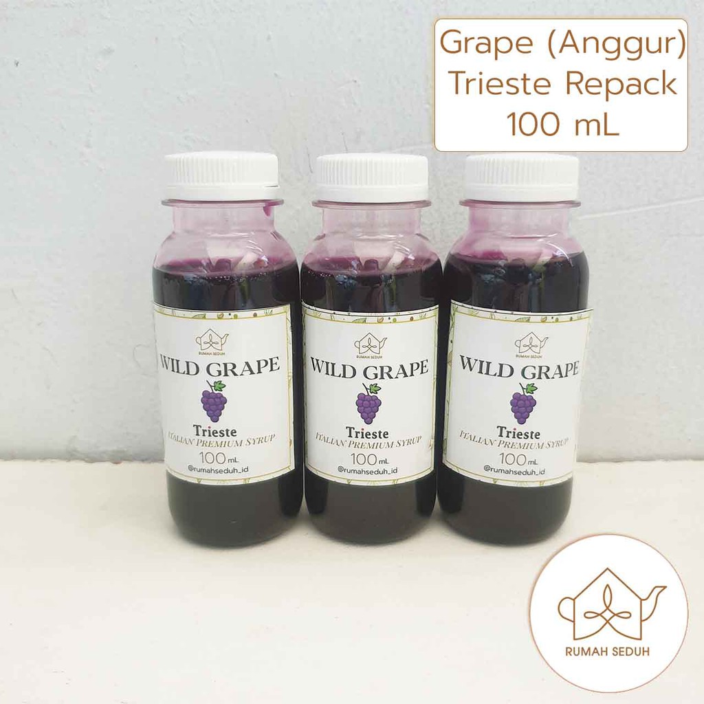 

100mL Sirup Wild Grape merk Trieste - Anggur Italian Premium Syrup