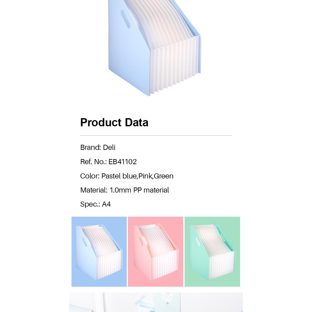 

Deli Standing File A4 100% Bahan Impor