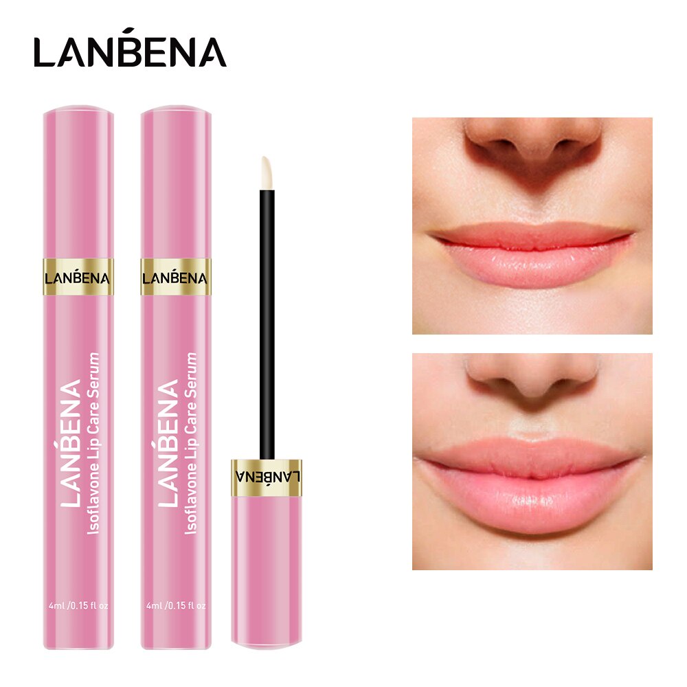 LANBENA Lip Plumper Lsoflavone Serum Fuller lips